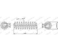 Ressort de suspension MONROE SE3348 Essieu arrière Vis à ressort avec diamètre du fil de fer constant