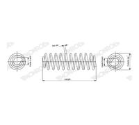 Monroe Ressort de suspension SP3788 - 2x essieu arrière Ford Fiesta Mk6 3/5 portes 322mm Ø108mm