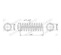 MONROE Ressort de suspension SP3940 – Essieu avant pour Renault/Dacia Duster 383 mm Ø 137 mm