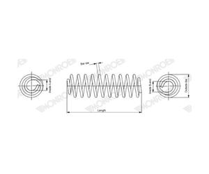 Ressort de suspension MONROE SP4133