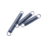 Ressort de tension à boucle fermée en acier à ressort, double spire en forme de L, Diamètre du fil 2.5mm Diamètre extérieur 20mm Longueur 340mm, 1 pièce, Noir, 2.5x20x340mm