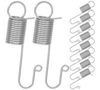 Ressort de Tension en Acier Étendu 10 Pièces à Double Crochet | Installation Rapide et Simple, Profil Élégant, pour Enseignes et Banderoles, Usage en Réparation