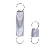 Ressort de tension en acier inoxydable 304, Diamètre du fil 0.6mm Diamètre extérieur 6mm Longueur 30mm, 10 pièces, Argent, 0.6x6x30mm