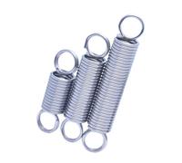 Ressort de tension en acier inoxydable 304, Diamètre du fil 0.6mm Diamètre extérieur 6mm Longueur 30mm, 10 pièces, Argent, 0.6x6x30mm
