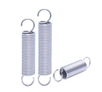 Ressort de tension en acier inoxydable 304, Diamètre du fil 0.9mm Diamètre extérieur 6mm Longueur 30mm, 2 pièces, Argent, 0.9x6x30mm
