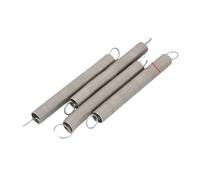 Ressort de tension en acier inoxydable avec double crochet en O, 0,3 mm, 0,4 mm, 0,5 mm, 0,6 mm, longueur 20 mm à 80 mm, 10 pièces/lot(65mm(L),0.4x6mm(OD))