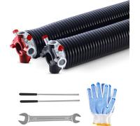 Ressort de torsion de porte de garage VEVOR (φ6,35×φ50,8×889mm) 16000 cycles, revêtement noir, à remplacer, ressort de porte de garage