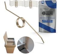 Ressort de torsion de remplacement pour poubelle, 12 pcs, en métal, compatible avec les poubelles DUO BIN, 64 x 11 x 4 mm ressort métallique