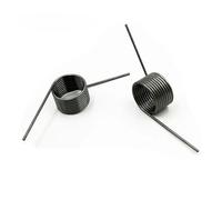 Ressort de torsion - Diamètre du fil : 2,5 mm - En acier - Petit ressort de torsion en forme de V - 60, 90, 120, 180 degrés - Clip 3 ronds - 6 ronds - 9 ronds - 10 pièces (7,5 mm (3 laps), 25 mm (10