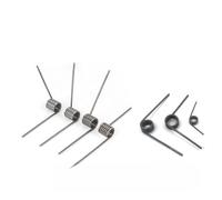 Ressort de torsion - Diamètre du fil : 2,5 mm - Rotation à gauche - Ressort de torsion rotatif en forme de V - En acier - Petit ressort de torsion - Couvercle de poubelle - Barrette à cheveux (10