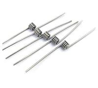 Ressort de torsion droit 1,0 mm diamètre, 5 pièces, ressort rappel et réinitialisation en forme V, rotation à droite, tours 1/2/3/4/5 304SUS(1Lap(Right),5mm/1.0mm(90°))