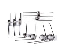 Ressort de torsion droit, outils à ressort, 10 pièces ressort de torsion hélicoïdal en acier à ressort en forme de V, fil de 0,7 à 0,8 mm, diamètre extérieur de 9 mm, longueur d'angle de 35 mm, (taill
