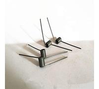 Ressort de torsion droit, outils à ressort, ressort de torsion droit réglable en acier, diamètre de fil de 1 mm * diamètre extérieur de 6,5 mm * longueur de jambe (40-90) mm, 10 pièces, matériaux de h