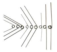 Ressort de torsion en acier inoxydable, rotation gauche et droite, diamètre du fil 2.0 * diamètre extérieur 16 * angle, type V, 5 seulement-Rotation gauche 2.0 * 16 * 3 cercle * 180 °