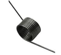 Ressort de torsion hélicoïdal en V acier 65Mn, diamètre fil 1,0 mm, angle 60, 90, 120, 180, 10 pièces(1.0mm(120°)/9mm(9 laps),7.5mm)