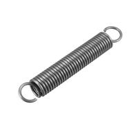 Uxcell Ressort de traction acier 2,5 mm fil Ø18 mm longueur libre 120 mm double crochet