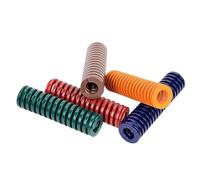 Ressort d'estampage en spirale, diamètre intérieur 9MM, bobine de ressort Compression, libération pression, moule acier à, 2 pièces(18 x 9 x 60mm,Red)