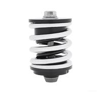 Ressort Ondulé Acier pour amortisseur Vélo Pliant pour robuste | Alliage , réduction chocs, axe en acier, design ondulé, finition noire mate(Silver)