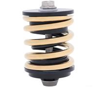 Ressort Ondulé Acier pour amortisseur Vélo Pliant pour robuste | Alliage , réduction chocs, axe en acier, design ondulé, finition noire mate(Gold)