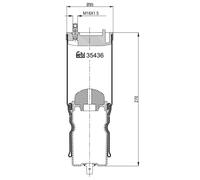 Ressort pneumatique, suspension de la cabine FEBI BILSTEIN 35436