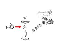Ressort sur pivot de levier de charnière de porte coulissante pour VOLKSWAGEN Transporter T25 / T3 (05/1979-07/1984)