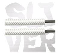 Ressorts à Gaz Capot moteur Pour Mitsubishi Pour Triton L200 Strada Pour Hunter 2005-2014 4x4 Pickup Capot Avant Vérins À Gaz Support Levage Amortisseur Vérins De Capot Avant(Silver Carbon Fiber)