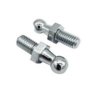 Ressorts à Gaz Hayon 2x10mm M8 M6 Capot Démarrage Jambe Force À Gaz Raccord D'extrémité Connecteur Vis À Billes Boulon Goupille Joint Valve pour Supports Levage À Ressort Vérins À gaz (Couleur : M8)