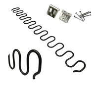 Ressorts de canapé durables avec clips pour profiter d'un soutien durable et d'un confort dans l'espace de vie - Ressort en métal avec clips - Longueur : 40 cm