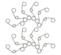 Ressorts de Porte en Métal Noir 12 Pièces 1, 2x8x11, 5mm | Serrure Intérieure à 3 Trous, Remplacement de Verrou, Réparation de Ressort Interne, Réponse Plus Nette