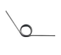 Ressorts de rappel en forme de V, Ressorts de torsion en acier à ressort 65Mn, 0,8 mm, diamètre 4-10 mm, angle 60-180°, 3-9 tours, 10 pièces(4.5MM*120 * 9)