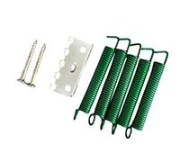 Ressorts de remplacement silencieux pour pont de trémolo pour guitare électrique avec crochet à griffes et vis de montage pour systèmes de pont de trémolo - Vert