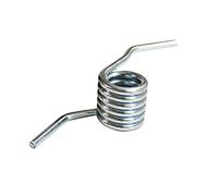 Ressorts de torsion en acier inoxydable, 1 pièce de diamètre de fil 4 mm, poignée de torsion, ressort de rappel, diamètre extérieur 25 mm, longueur 100 mm, 4 x 25 x 100 mm ( Color : Silver , Size : 4x