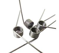 Ressorts de torsion en acier inoxydable Épingle à cheveux ressort de torsion en acier inoxydable 304, petit modèle, angles 180/120/90/60°, diamètre du fil : 0,8 mm, lot 5(6 laps,4.0MM_180 DEGREES)