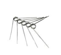 Ressorts de torsion mécaniques 304SUS de 0,8 mm de diamètre, en forme de V, 1/2/3/4/5 tours, 5 unités (6 pouces (4,8 mm), 8 mm (5 pièces), 0,8 mm (120 angles)