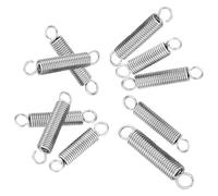 Ressorts d'extension à double crochet en acier inoxydable | Argent 0,6x8x20-50mm 10 pièces Réparation : Auto, Maison, Electronique, Machines, Aérospatiale(Length:25mm)
