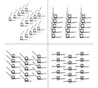 Ressorts métalliques 60 pièces de diamètre de fil 1,2 mm de ressort en V de torsion petit ressort de torsion ressort 180/120/90/60 degrés Assorted d'assortiment de ressorts de torsion pince à ressort