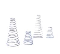 Ressorts Ressorts métalliques, 10 pièces, acier inoxydable 304, ressorts de pression coniques, diamètre de la tour: 0,8mm, 0,5mm, 0,3mm, résistance à la corrosion(10pcs 0.3 * 3-5 * 10mm)