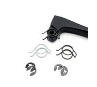Ressorts Ressorts métalliques, 2 pièces, ressort de torsion double for poignée de frein de vélo électrique avec circlip en C, argent