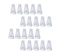 Ressorts Ressorts métalliques, 20 pièces, ressorts coniques en acier inoxydable 304, ressorts de rappel coniques, diamètre du fil: 0,3 à 0,8mm, hauteur: 5 à 30mm(0.7x5.6-10x12mm)