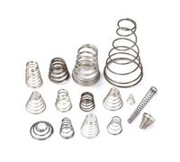 Ressorts Ressorts métalliques, lot de 10 pièces, ressorts coniques, tour, pagode, fil de 0,3/0,5/0,8 mm, mini-ressort de batterie à contact de pression(10pcs 0.8 * 10-18 * 20mm)