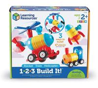 Learning Resources – 1, 2, 3 : construis fusée, train, hélicoptère