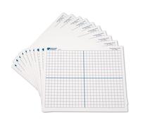 Ressources d'apprentissage 9 """" ""x 11"" ""Axis X-Y double face Dry Erase effacer des tapis graphiques Math Classroom accessoires Ensemble d'aides d