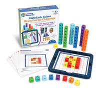 Ressources d'apprentissage MathLink Cubes Brain Puzzle Challenge 80 pieces ages de 5 ans et plus de liaison de cubes de connexion Cubes mathemati