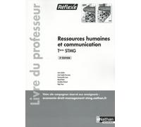 Ressources humaines et Communication Tle STMG BAC STMG - 2024 - Livre du Professeur commun
