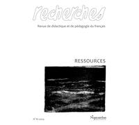 Ressources: Recherches, n° 81/ 2e semestre 2024