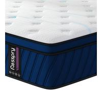Resspry Matelas, ressorts ensachés individuellement avec mousse à mémoire de forme respirante, soulagement de la pression, fermeté moyenne, matelas dans une boîte (petit lit double (120 x 190 cm), 30