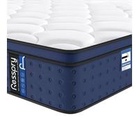 Resspry Navyx Collection Matelas hybride 25,4 cm, mousse respirante, ressorts ensachés individuels, lit simple, fermeté moyenne, 90 x 190 x 25 cm