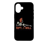 Rest in Peace RIP I Will Funny Squelette Coque pour iPhone 16