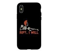 Rest in Peace RIP I Will Funny Squelette Coque pour iPhone X/XS