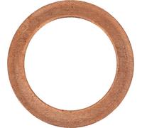 Restagraf - Joint de Bouchon de Vidange - 14 x 20 x 1,5 mm - Réf. 40865 - Cuivre - Compatible Véhicules Audi Chevrolet Chrysler Daewoo Ford Honda Jeep Kia Mazda Mercedes Mitsubishi Saab Seat Škoda Smart Volkswagen Opel - Boîte de 100